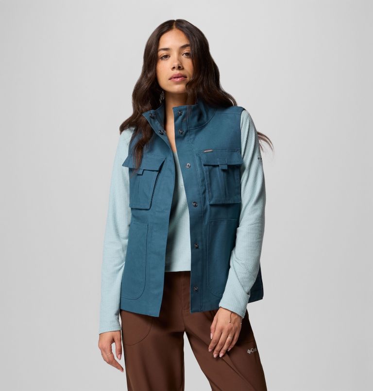 Women's Brea Falls Vest, Color: Everblue, image 1