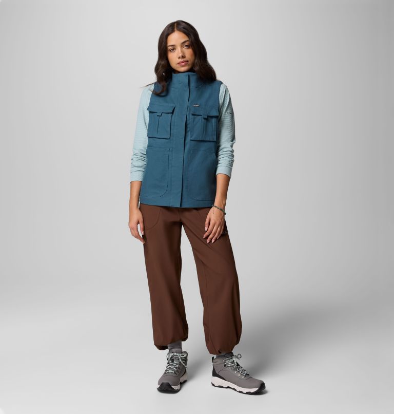 Women's Brea Falls Vest, Color: Everblue, image 2