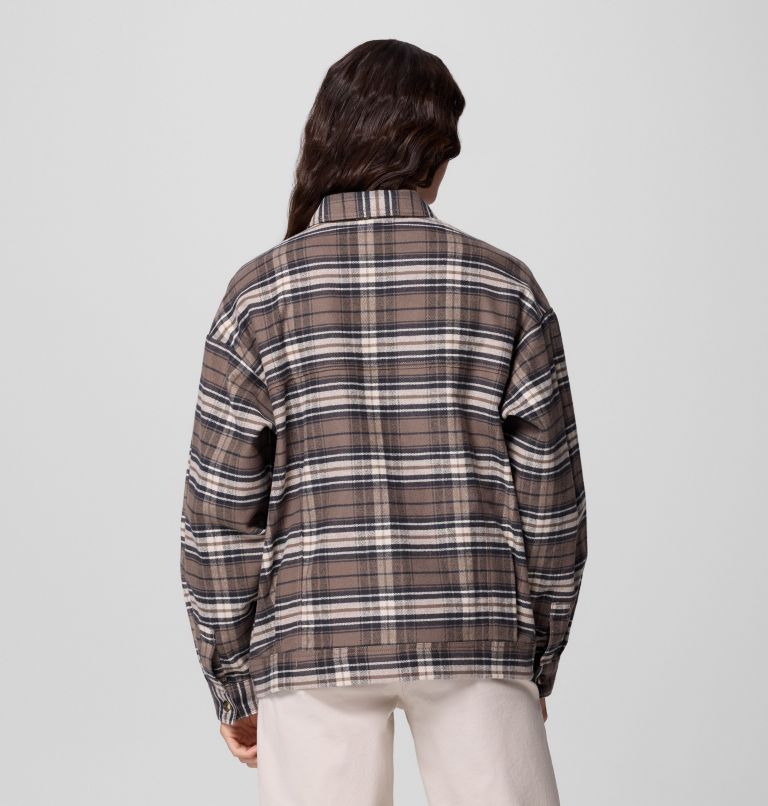 Women's Wildest Venture Shirt Jacket, Color: Iron Block Tartan, image 3