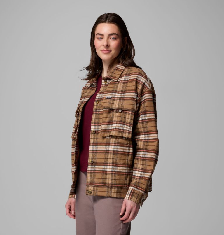 Women's Wildest Venture Shirt Jacket, Color: Delta Block Tartan, image 4