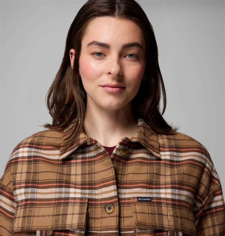 Women's Wildest Venture Shirt Jacket, Color: Delta Block Tartan, image 5