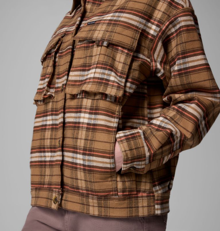 Women's Wildest Venture Shirt Jacket, Color: Delta Block Tartan, image 6