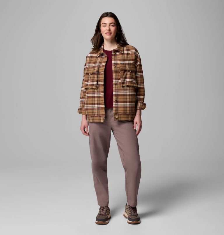 Women's Wildest Venture Shirt Jacket, Color: Delta Block Tartan, image 2