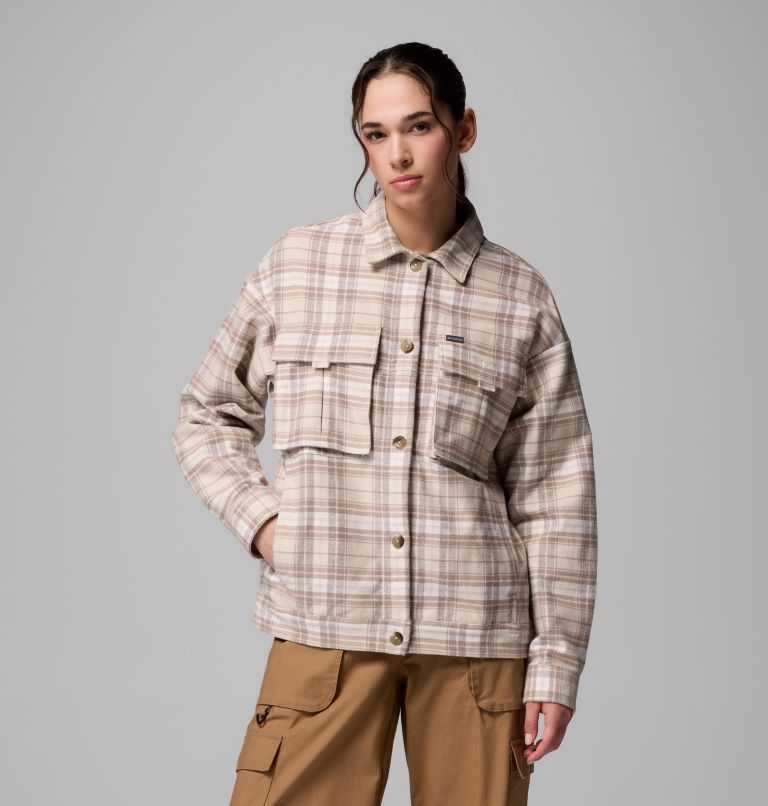 Veste-chemise Wildest Venture pour femme, Color: Dark Stone Block Tartan, image 1