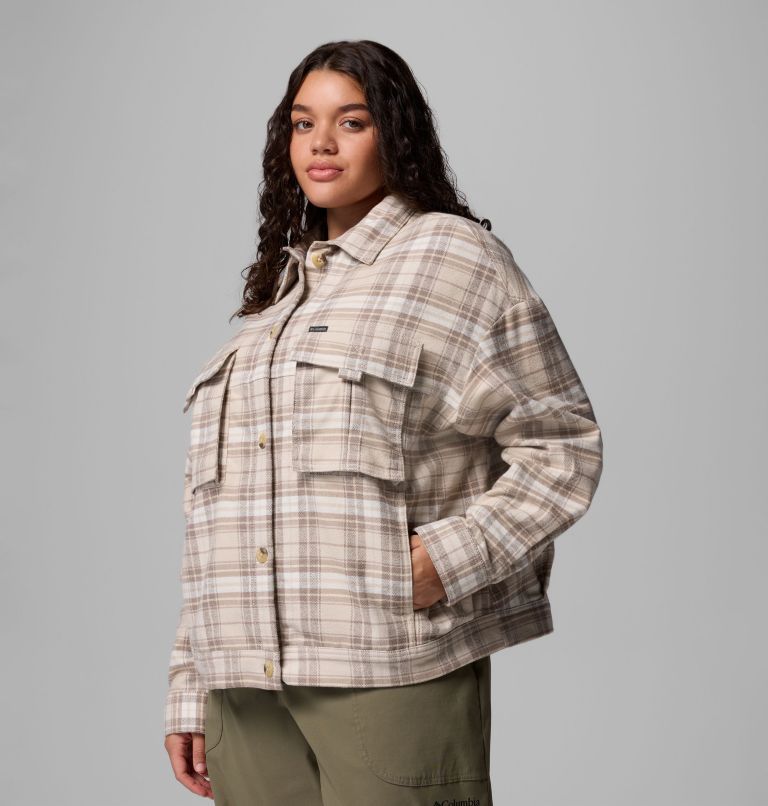Wildest Venture Shirt Jacket | 278 | 1X, Color: Dark Stone Block Tartan, image 4