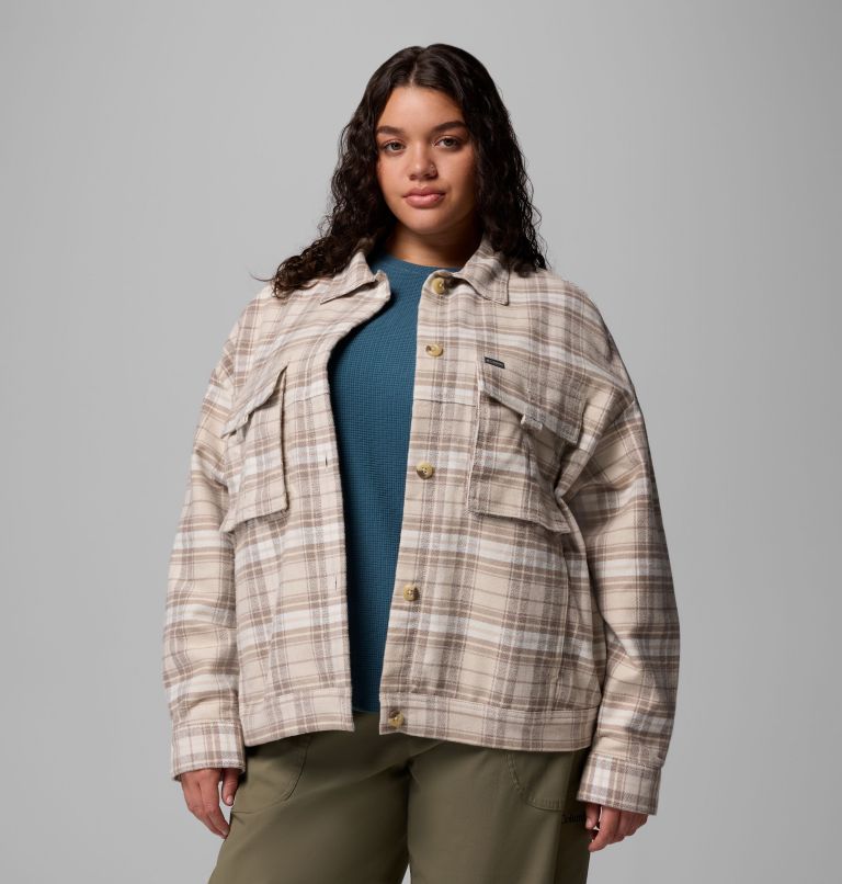 Wildest Venture Shirt Jacket | 278 | 1X, Color: Dark Stone Block Tartan, image 5