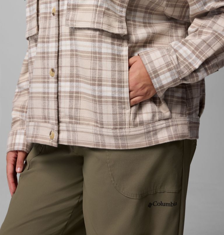 Wildest Venture Shirt Jacket | 278 | 1X, Color: Dark Stone Block Tartan, image 7