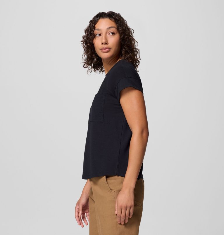 Women's Daniela Falls Short Sleeve Shirt, Color: Black, image 4