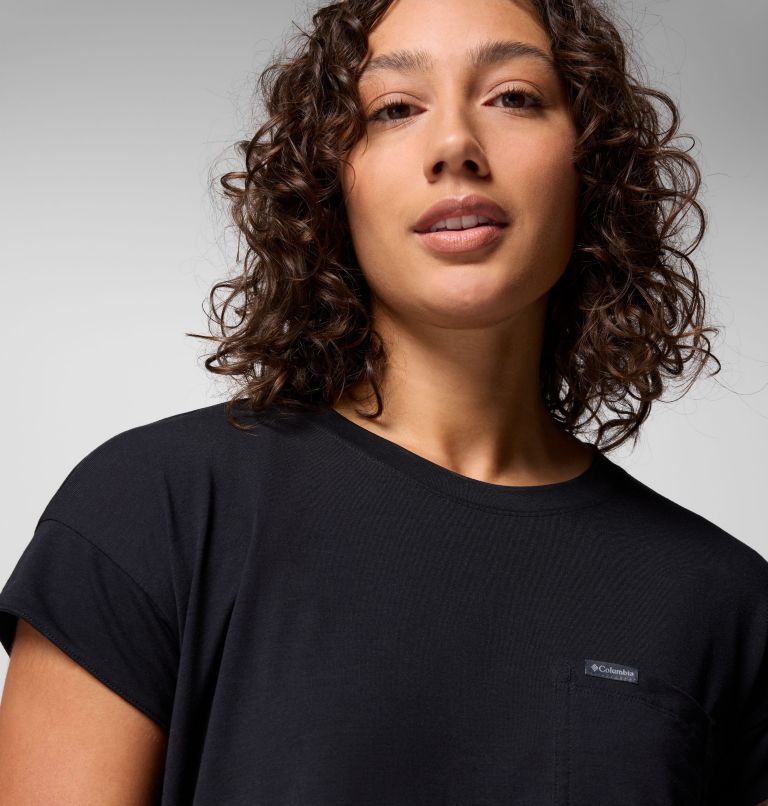 Women's Daniela Falls Short Sleeve Shirt, Color: Black, image 5