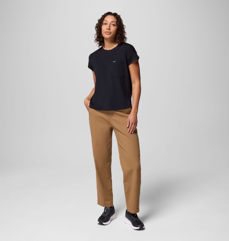 Women's Daniela Falls Short Sleeve Shirt, Color: Black, image 2