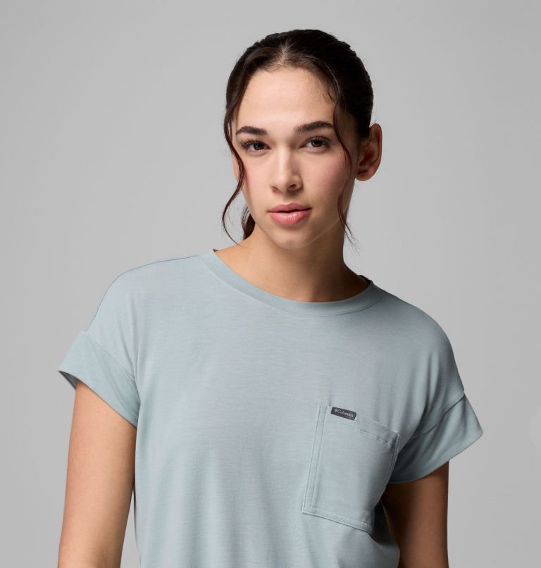Women's Daniela Falls Short Sleeve Shirt, Color: Crushed Blue, image 5
