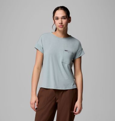 Women's Daniela Falls Short Sleeve Shirt, Color: Crushed Blue, image 1