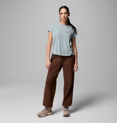 Women's Daniela Falls Short Sleeve Shirt, Color: Crushed Blue, image 2