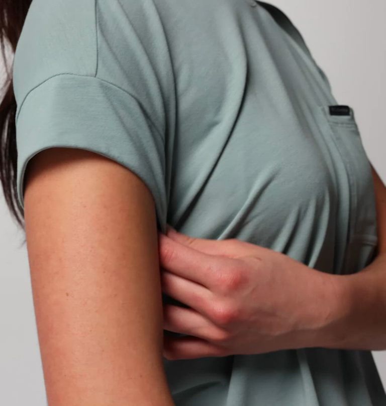 Women's Daniela Falls Short Sleeve Shirt, Color: Crushed Blue