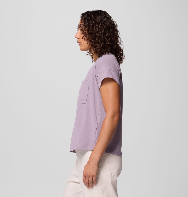 Women's Daniela Falls Short Sleeve Shirt, Color: Shale Purple, image 4