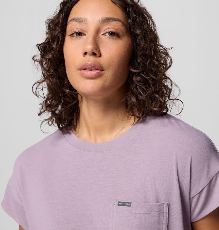 Women's Daniela Falls Short Sleeve Shirt, Color: Shale Purple, image 5