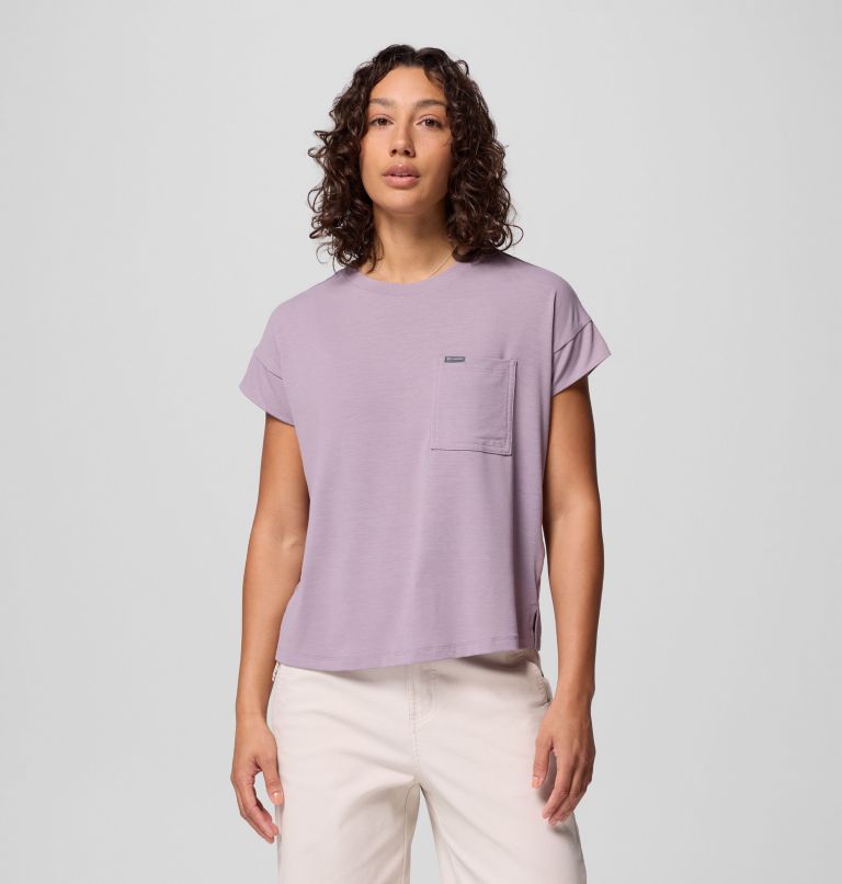 Women's Daniela Falls Short Sleeve Shirt, Color: Shale Purple, image 1