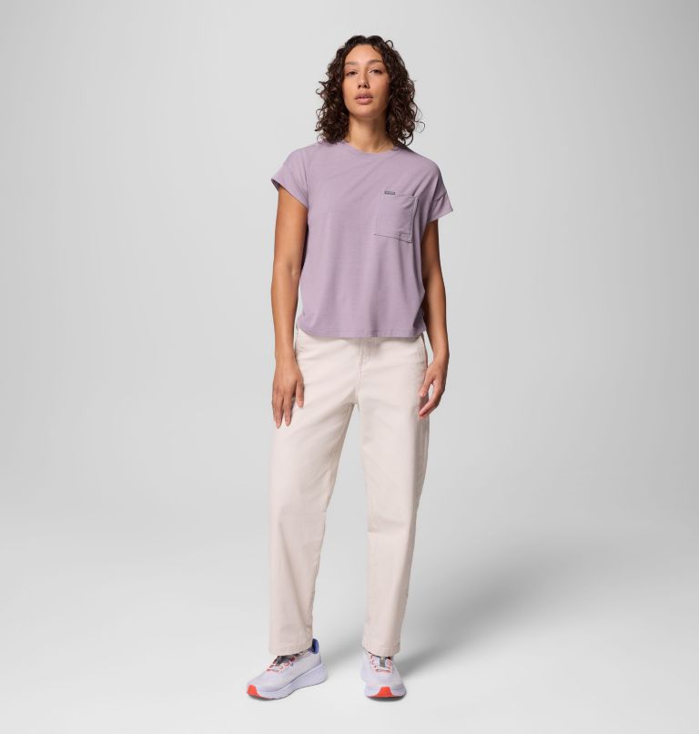 Women's Daniela Falls Short Sleeve Shirt, Color: Shale Purple, image 2