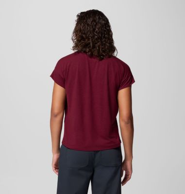 Women's Daniela Falls Technical T-Shirt, Color: Rich Wine, image 3