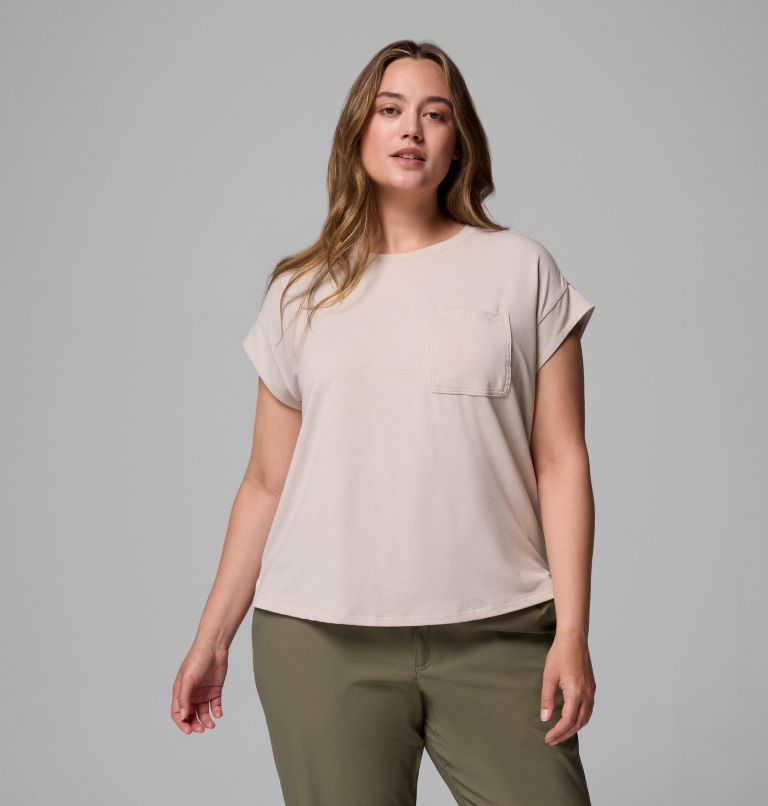 Women's Daniela Falls Short Sleeve Shirt - Plus Size, Color: Dark Stone, image 1