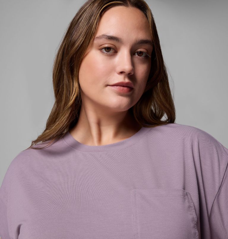 Women's Daniela Falls Short Sleeve Shirt - Plus Size, Color: Shale Purple, image 5