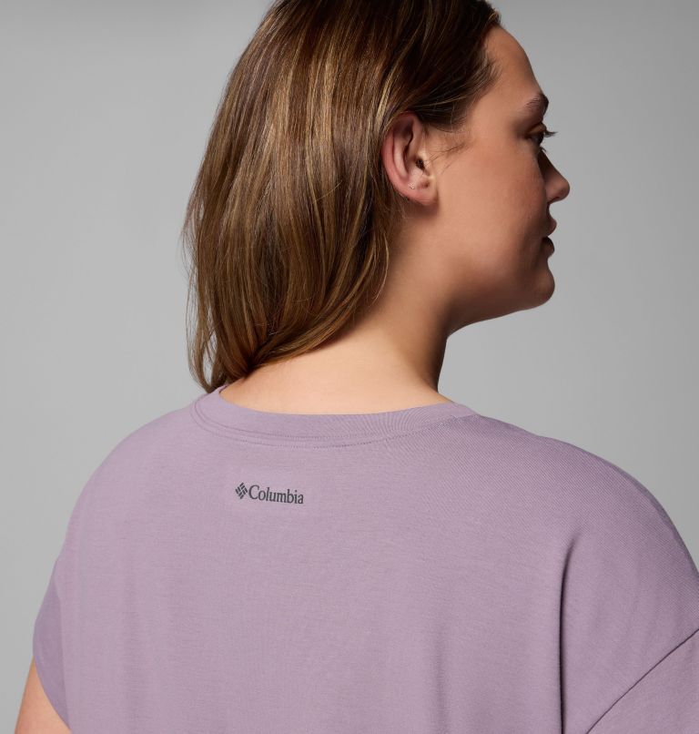 Women's Daniela Falls Short Sleeve Shirt - Plus Size, Color: Shale Purple, image 6