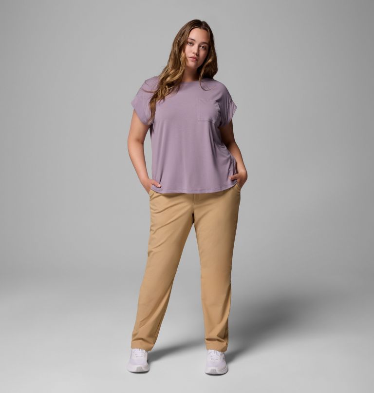 Women's Daniela Falls Short Sleeve Shirt - Plus Size, Color: Shale Purple, image 2