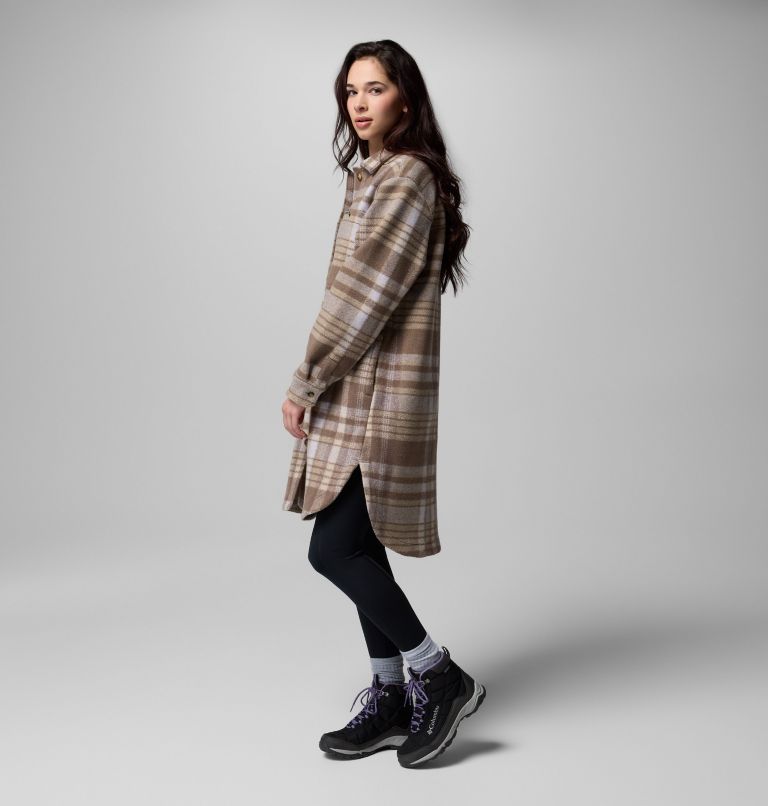 Wildest Venture Long Fleece Coat | 254 | XL, Color: Iron Vagabond Plaid, image 4