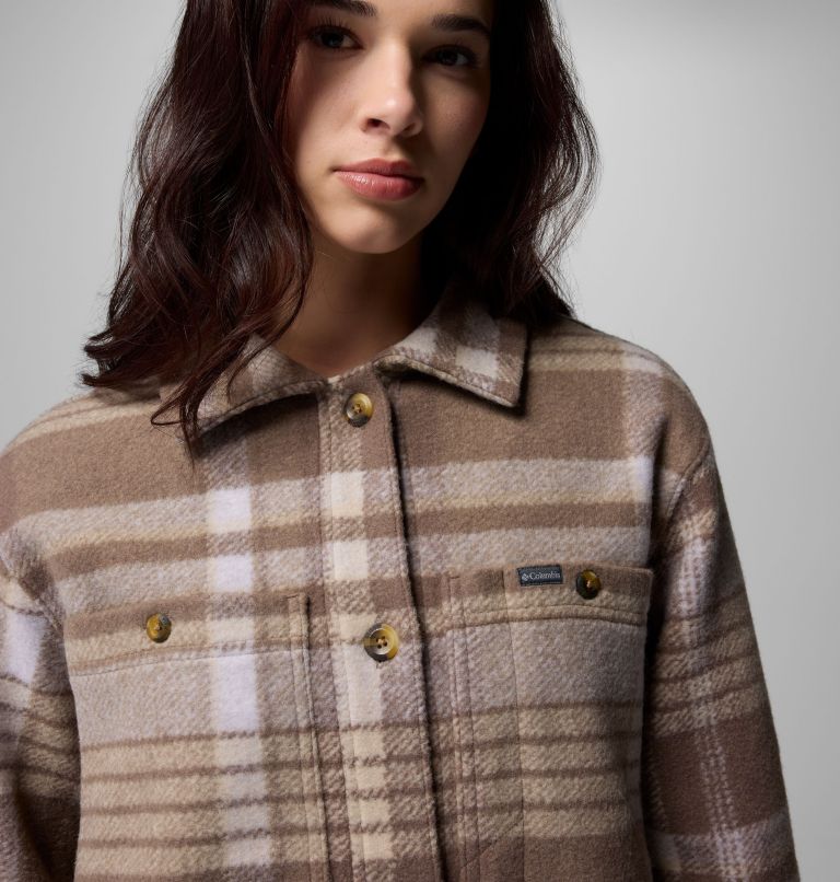 Wildest Venture Long Fleece Coat | 254 | XL, Color: Iron Vagabond Plaid, image 5