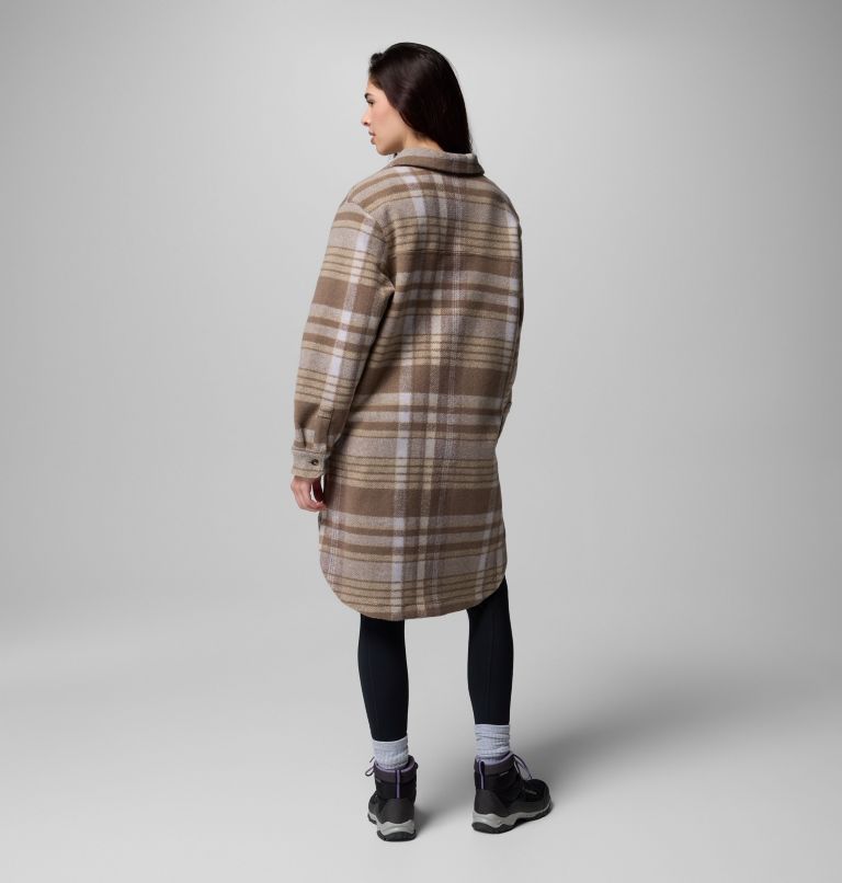 Wildest Venture Long Fleece Coat | 254 | XL, Color: Iron Vagabond Plaid, image 3