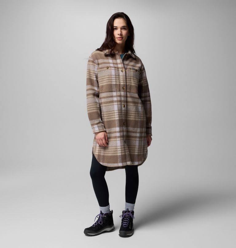 Wildest Venture Long Fleece Coat | 254 | XL, Color: Iron Vagabond Plaid, image 1