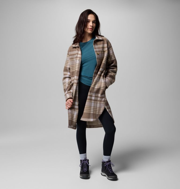 Wildest Venture Long Fleece Coat | 254 | XL, Color: Iron Vagabond Plaid, image 2