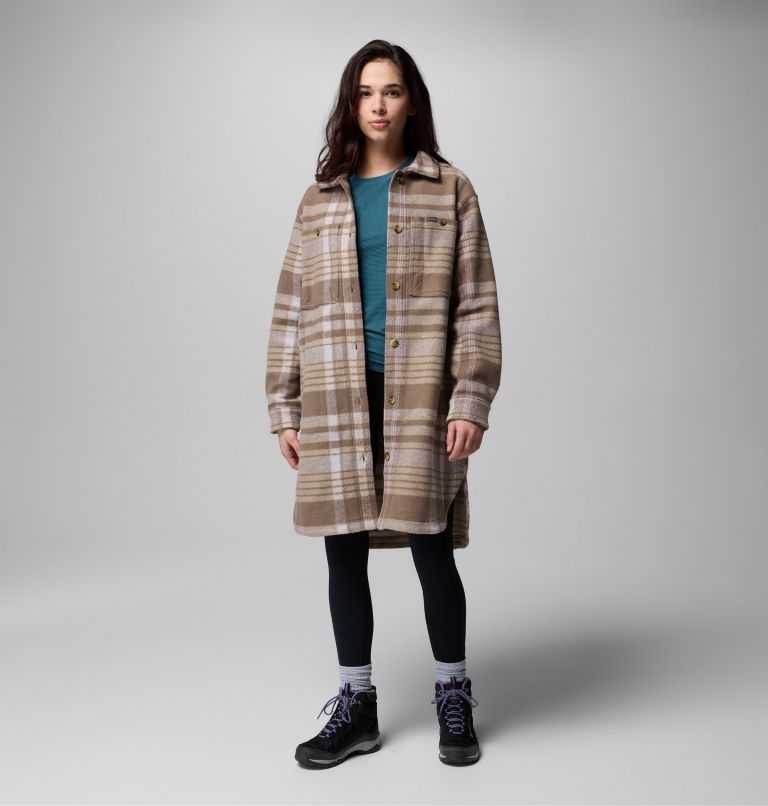 Wildest Venture Long Fleece Coat | 254 | XL, Color: Iron Vagabond Plaid, image 8