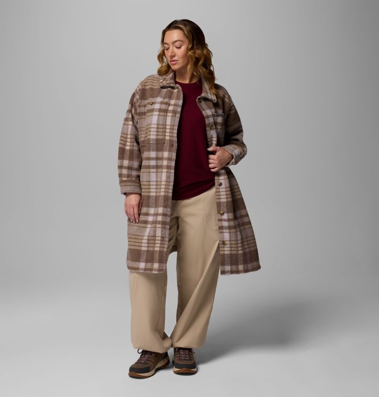 Wildest Venture Long Fleece Coat | 254 | 2X, Color: Iron Vagabond Plaid, image 5