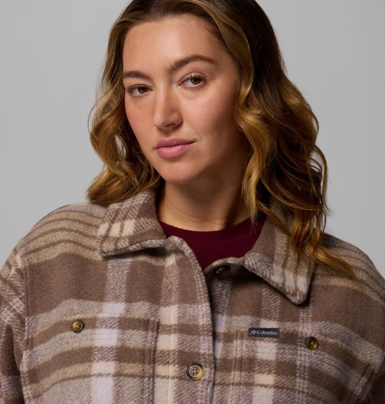 Wildest Venture Long Fleece Coat | 254 | 2X, Color: Iron Vagabond Plaid, image 6