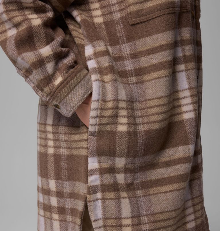 Wildest Venture Long Fleece Coat | 254 | 2X, Color: Iron Vagabond Plaid, image 7