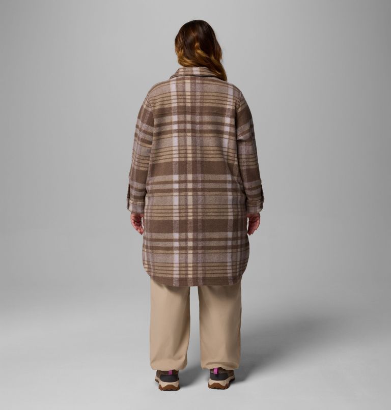 Wildest Venture Long Fleece Coat | 254 | 2X, Color: Iron Vagabond Plaid, image 3