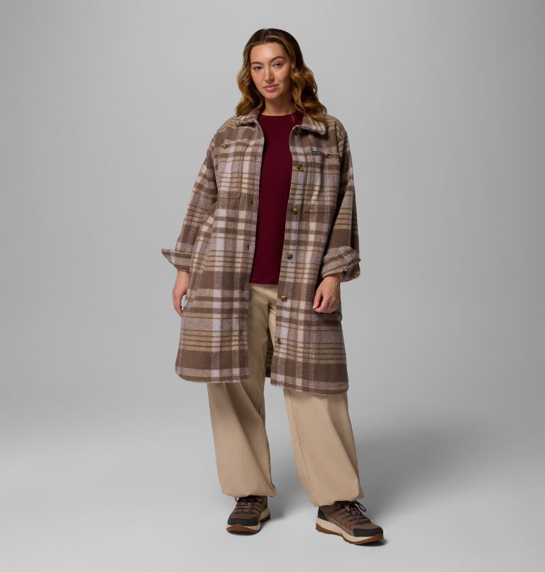 Wildest Venture Long Fleece Coat | 254 | 2X, Color: Iron Vagabond Plaid, image 2