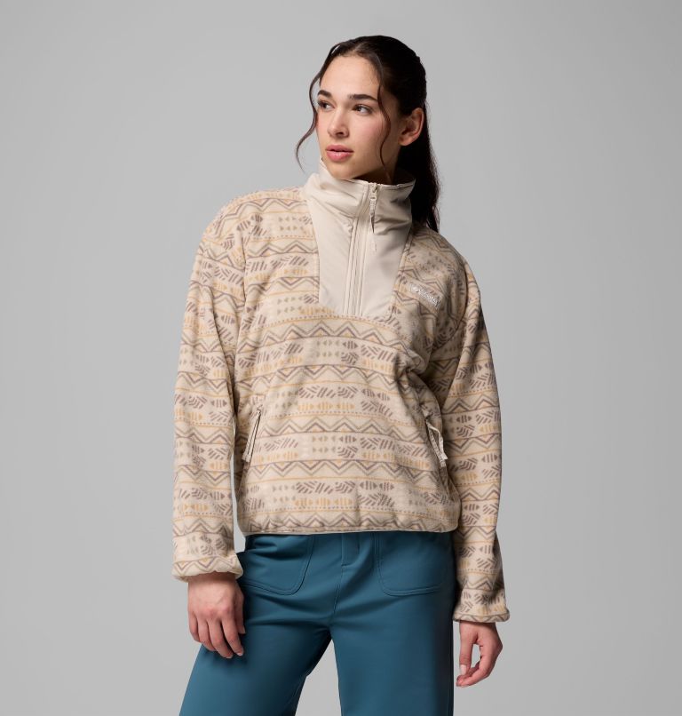 Women's Sequoia Grove Printed Half Zip Jacket, Color: Dark Stone Horizons, image 1