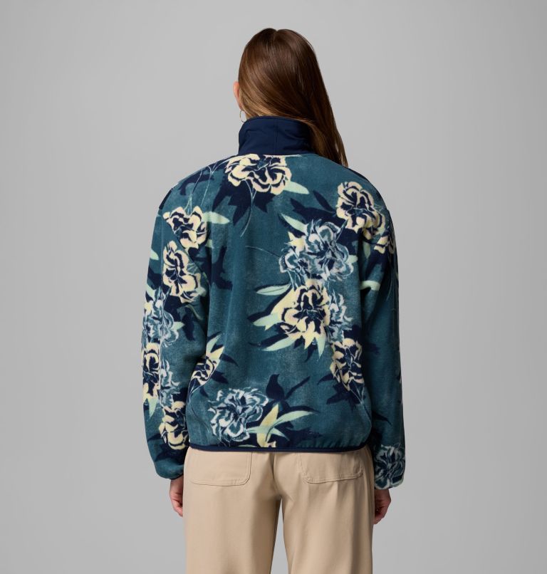 Women's Sequoia Grove Printed Half Zip Jacket, Color: Everblue Blossoming, image 3