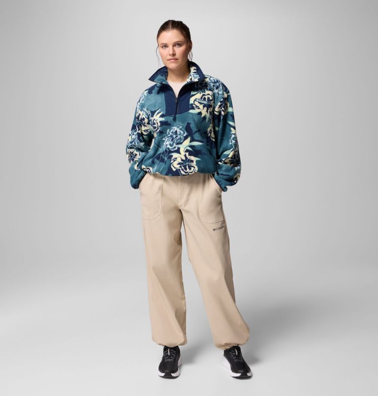Women's Sequoia Grove Printed Half Zip Jacket, Color: Everblue Blossoming, image 8