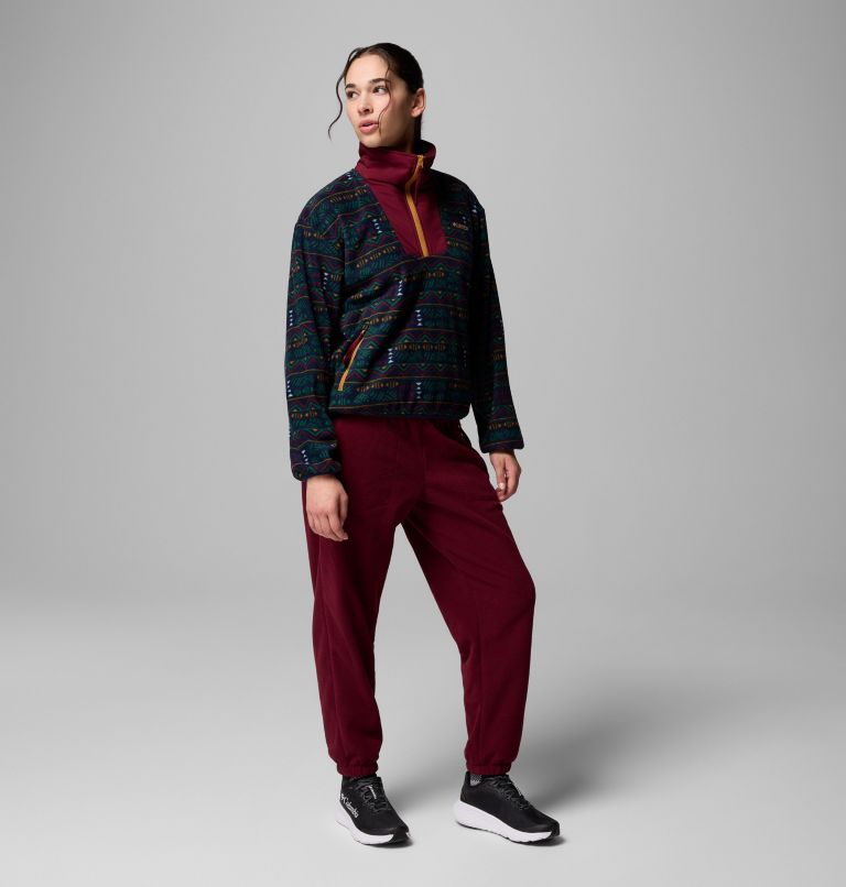 Women's Sequoia Grove Printed Half Zip Jacket, Color: Collegiate Navy Horizons, image 2