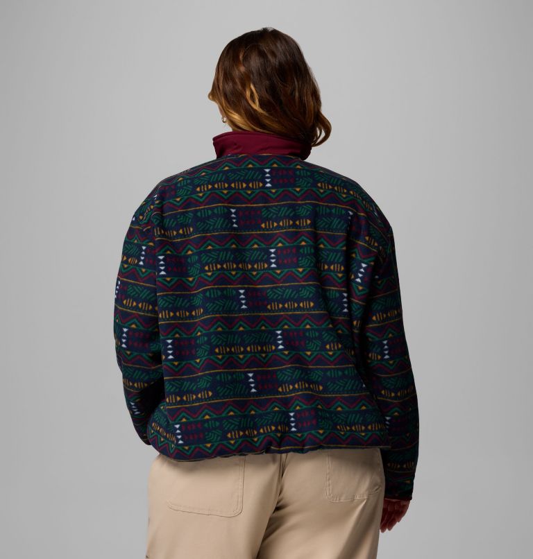 Sequoia Grove Printed Half Zip | 464 | 3X, Color: Collegiate Navy Horizons, image 3
