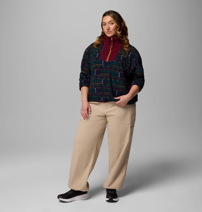 Sequoia Grove Printed Half Zip | 464 | 3X, Color: Collegiate Navy Horizons, image 2
