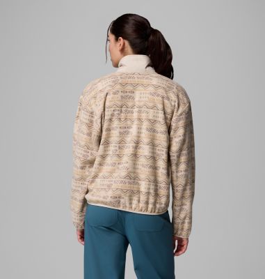 Pile stampato con cerniera a metà lunghezza Sequoia Grove da donna, Color: Dark Stone Horizons, image 23