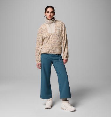 Women's Sequoia Grove Printed Half Zip Fleece, Color: Dark Stone Horizons, image 12