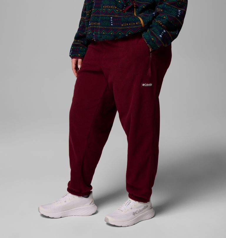 Women's Sequoia Grove Fleece Pants - Plus Size, Color: Rich Wine, image 4