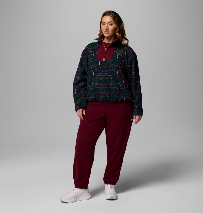 Women's Sequoia Grove Fleece Pants - Plus Size, Color: Rich Wine, image 2