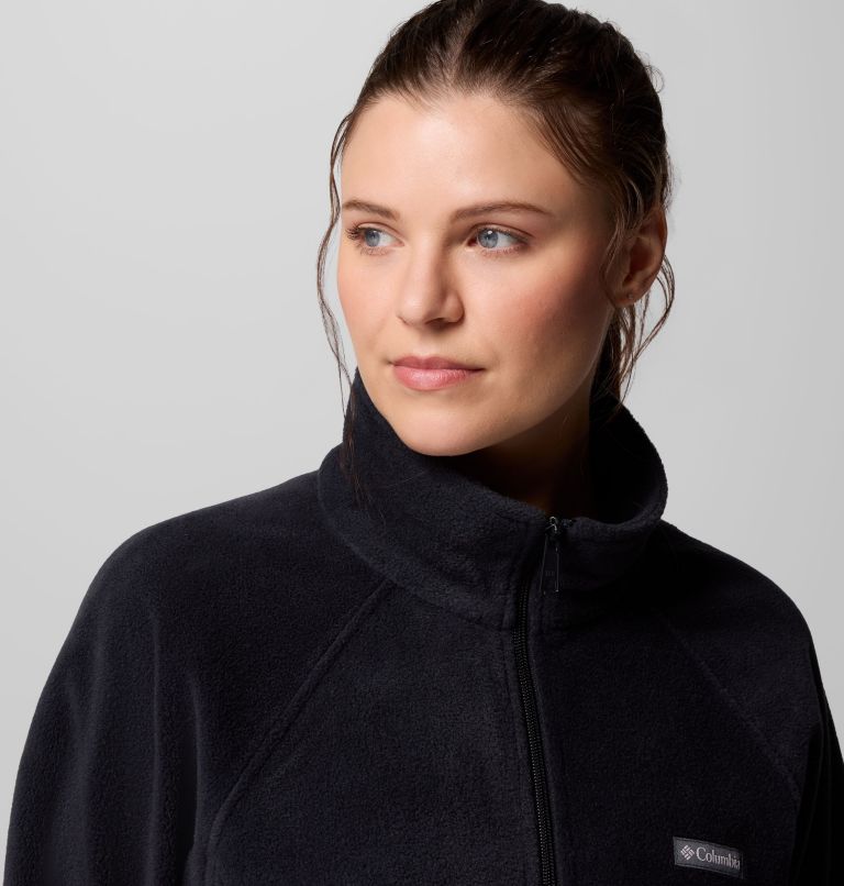 Women's Benton Springs Relaxed Full Zip Fleece Jacket, Color: Black, image 5