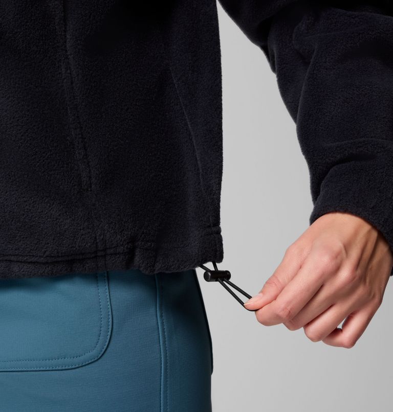 Women's Benton Springs Relaxed Full Zip Fleece Jacket, Color: Black, image 6